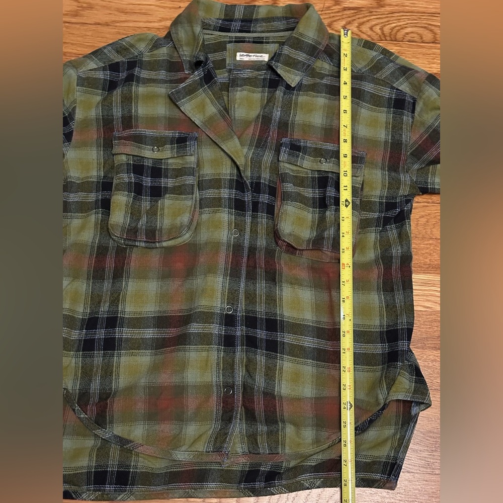 We The Free Izzy Multicolor Plaid Flannel Button Down Shirt - Picture 11 of 11